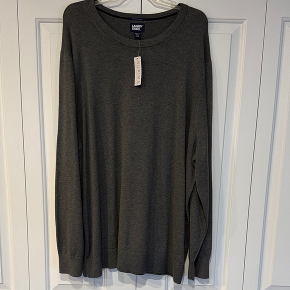 Lands' End Other - Lands' End Men's Dark Gray Crewneck Sweater 2XLT